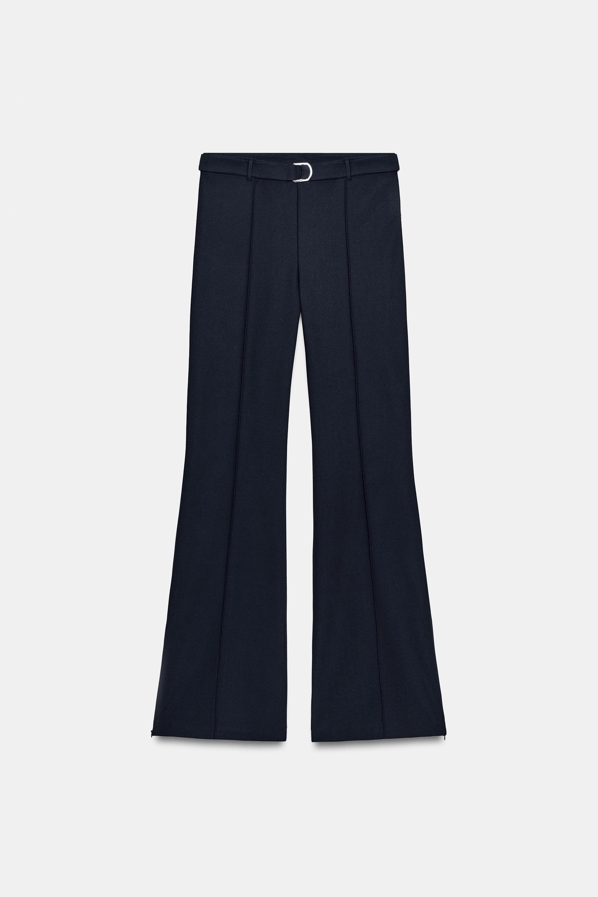 CREPE BELTED PANTS